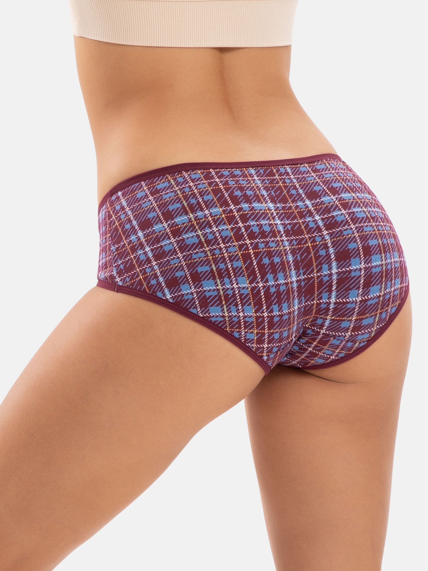 Women's Cotton Mid Waist Hipster 6-Pack