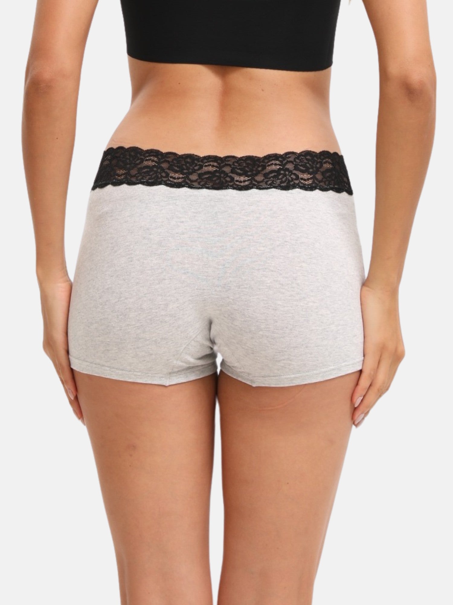 Women's Lace Cotton Soft Boyshorts 3-Pack