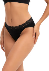 Women's High Cut Lace Bikini Panties 4-Pack