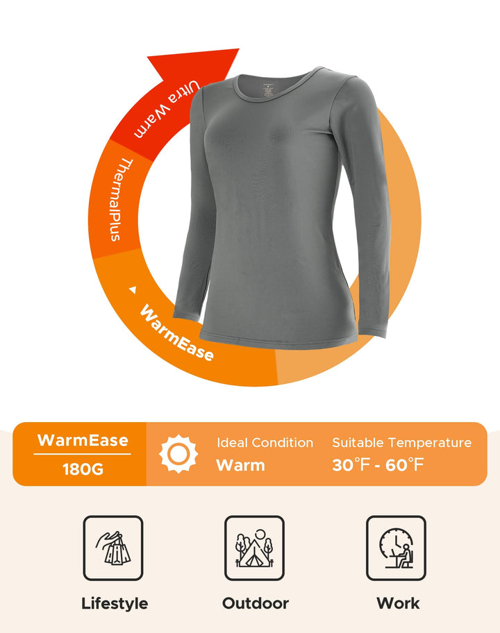 Hauts de sous-vêtements thermiques pour femmes 