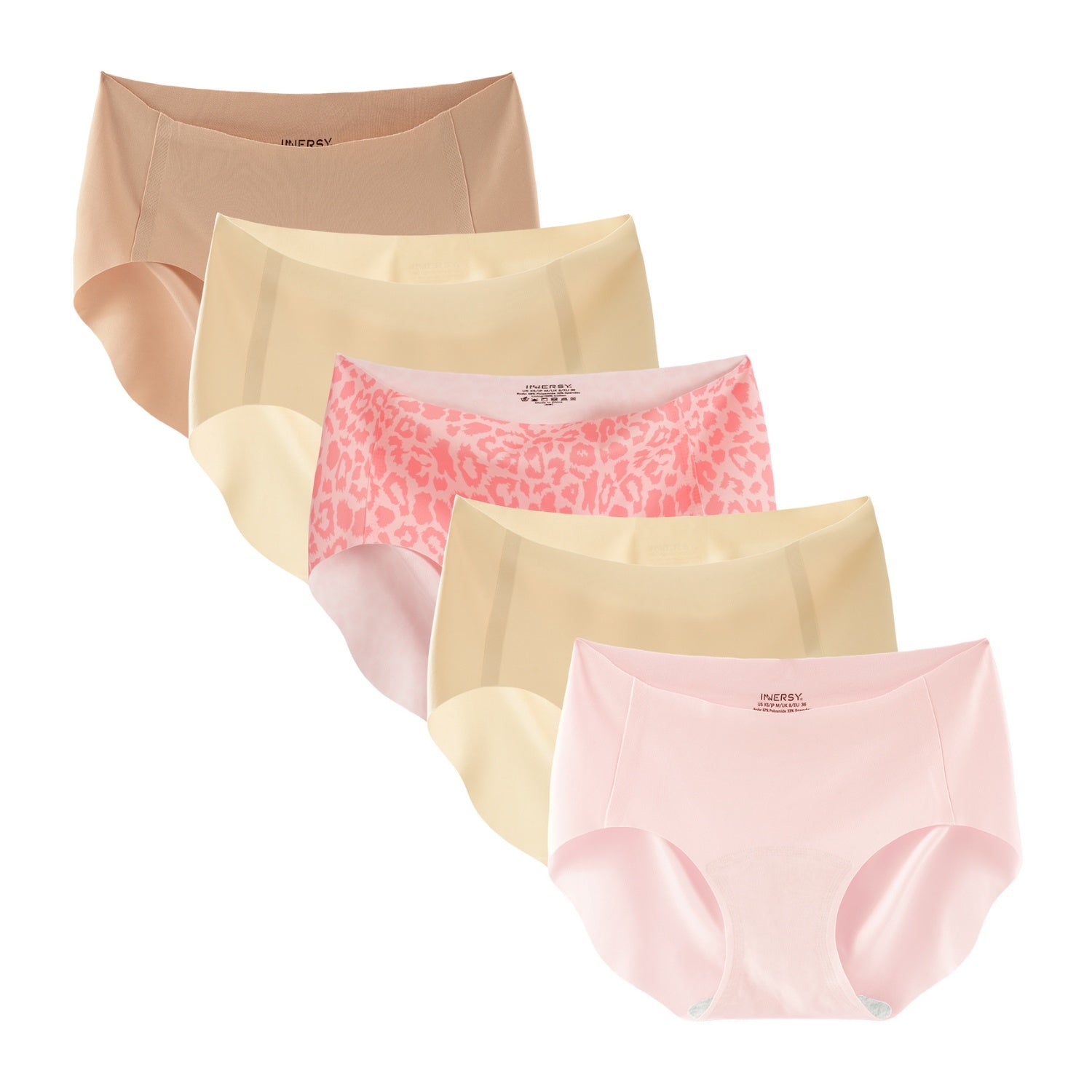 Women's Seamless No Show Hipster 5-Pack