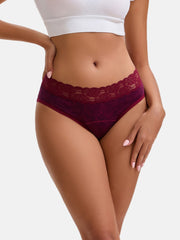 Women's Cotton Lace Period Underwear 3-Pack
