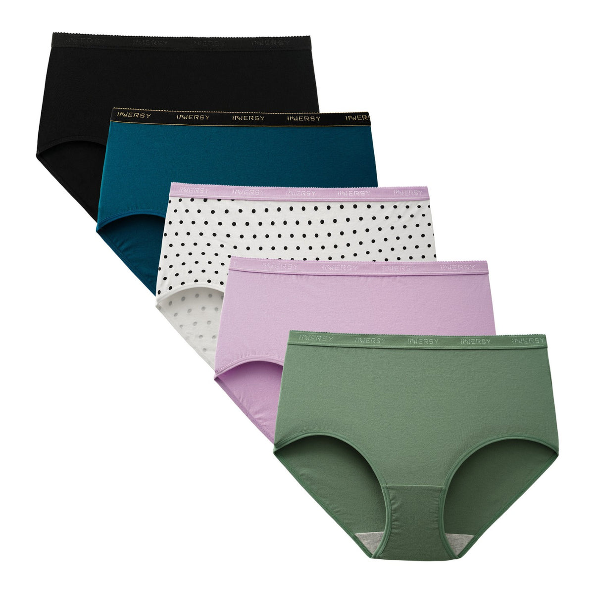 Women's Plus Size Briefs 5-Pack