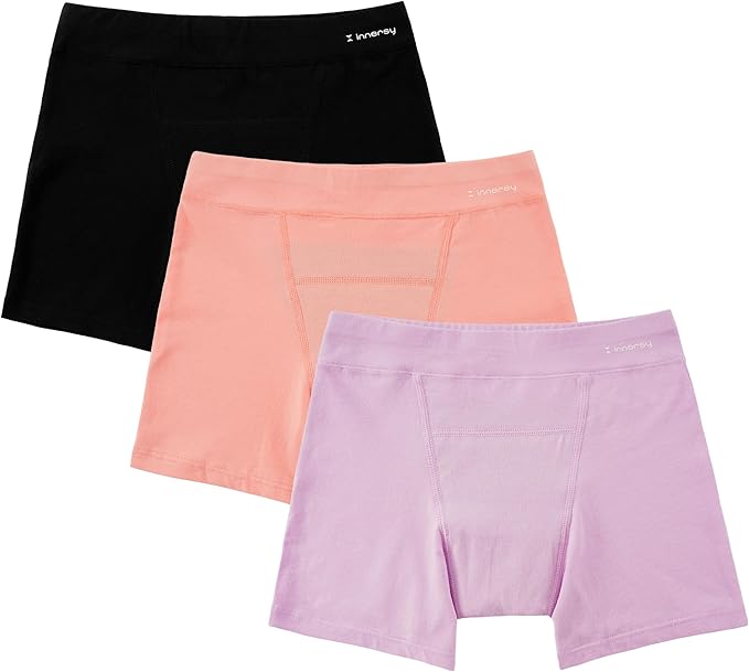 Girls Period Trunks Underwear Cotton First Starter for Teen Aged 8-16 Panties 3 Pack