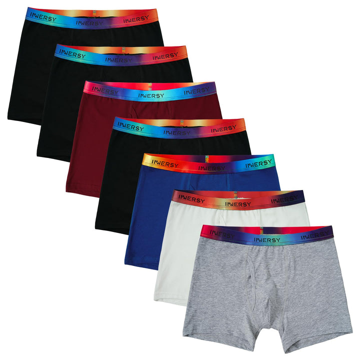 Boys Aged 8-18 Cotton Boxer Briefs 7-Pack