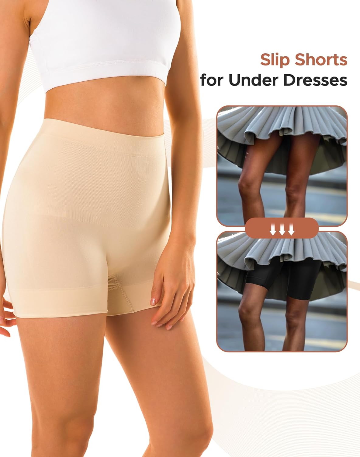 Women's Shapewear Slip Shorts 3-Pack