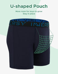 Boys' Moisture-Wicking Boxer Briefs 5-Pack