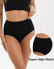 Women's Cotton Super High Waisted Briefs 4-Pack