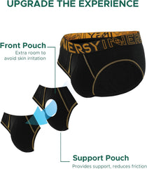 Men's Cotton Support Pouch Briefs 4-Pack