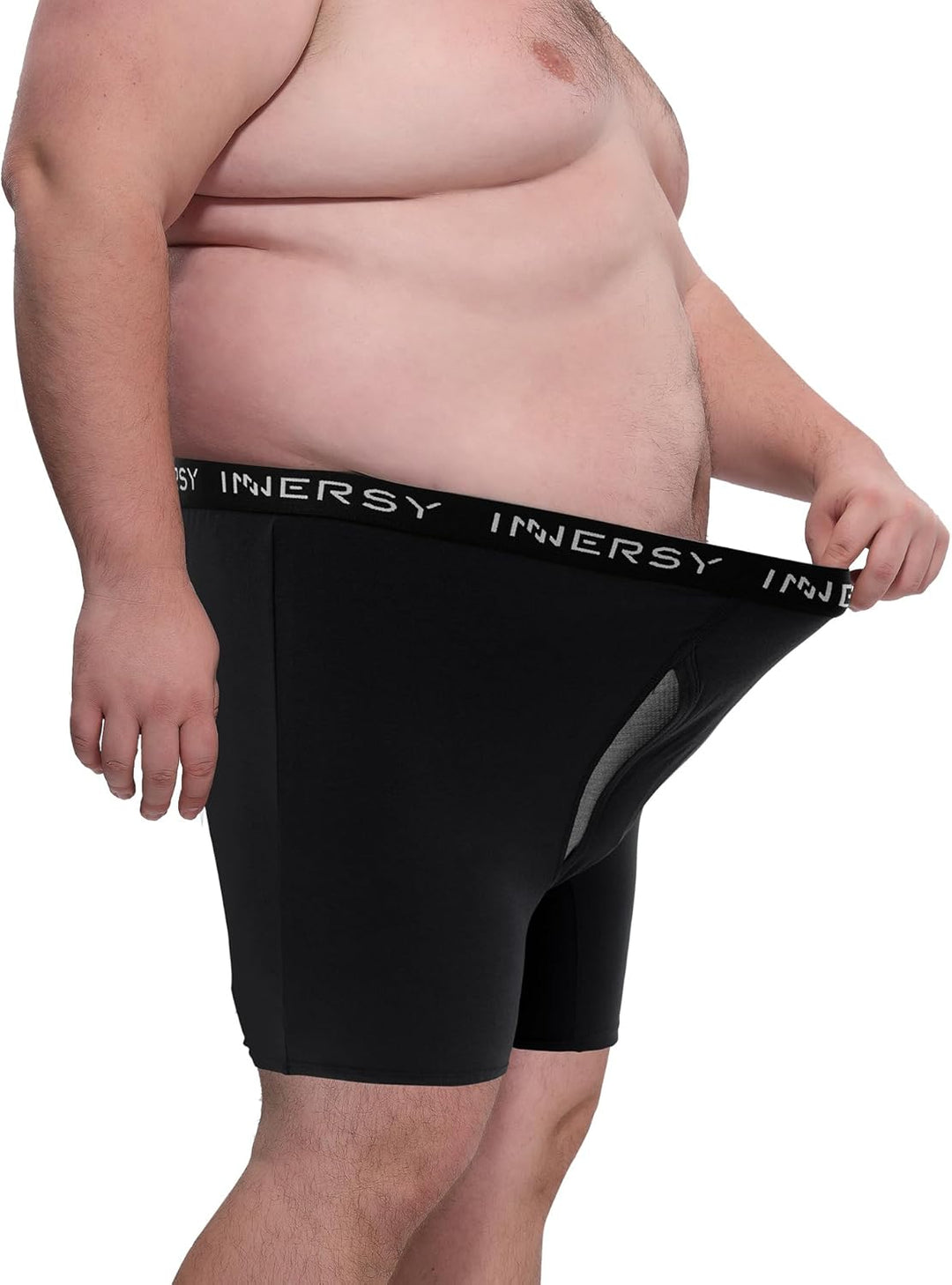 Men's Cotton Plus Size Boxer Briefs 4-Pack