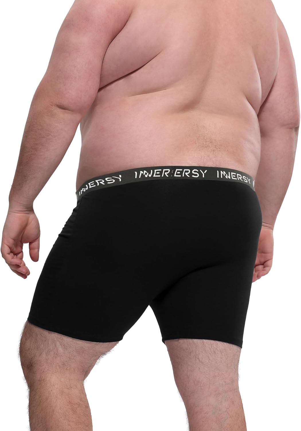 Men's Cotton Plus Size Boxer Briefs 4-Pack