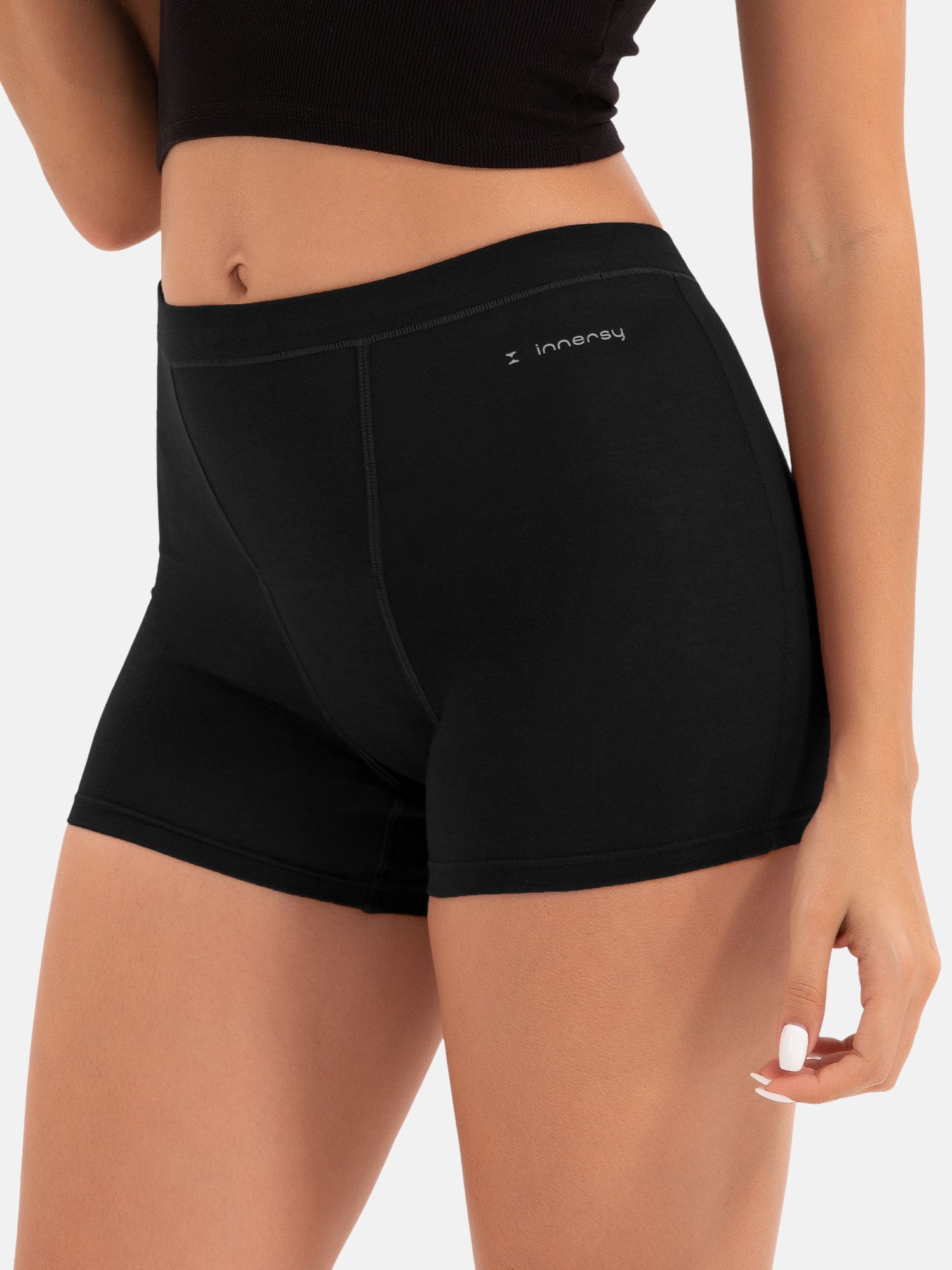 Women's High Waisted Heavy Flow Period Boyshorts - Short Leg