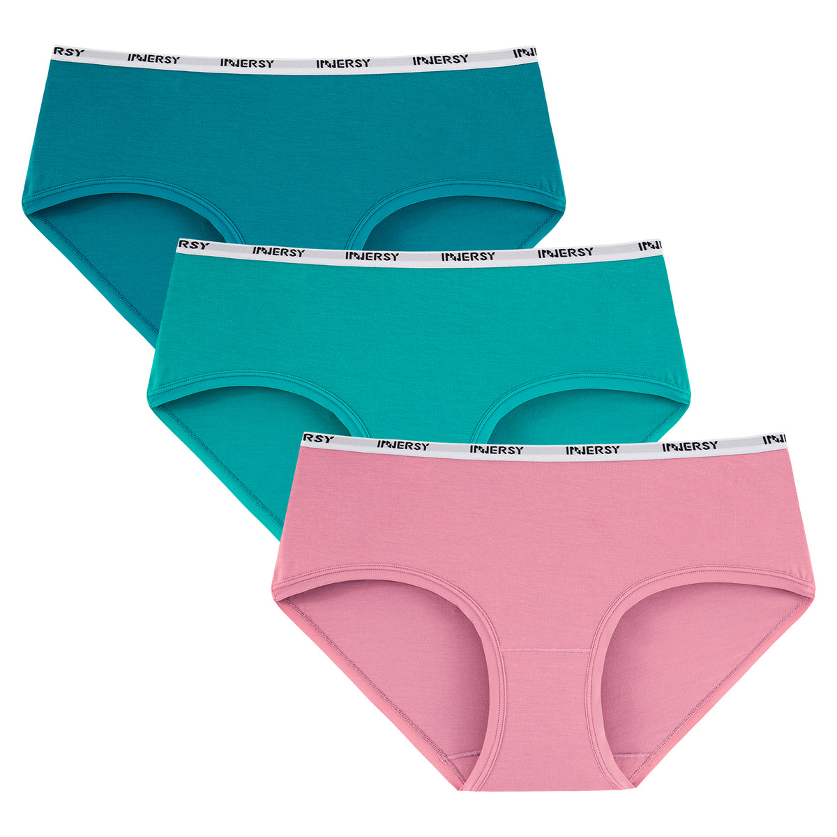 Women's Bamboo Viscose Hipster Panties Underwear 3-Pack