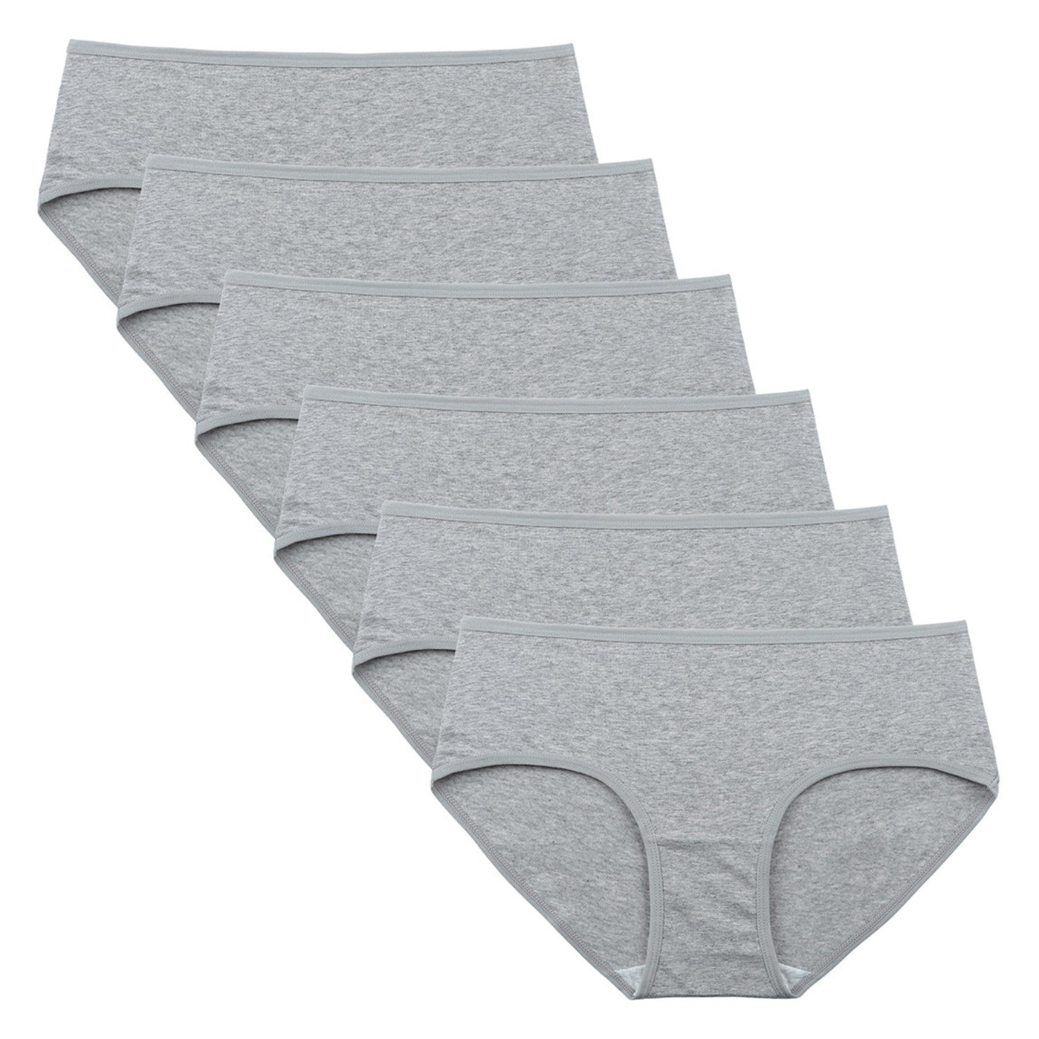 Women's Cotton Mid Waist Hipster 6-Pack