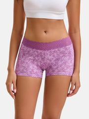 Women's Lace Cotton Soft Boyshorts 3-Pack