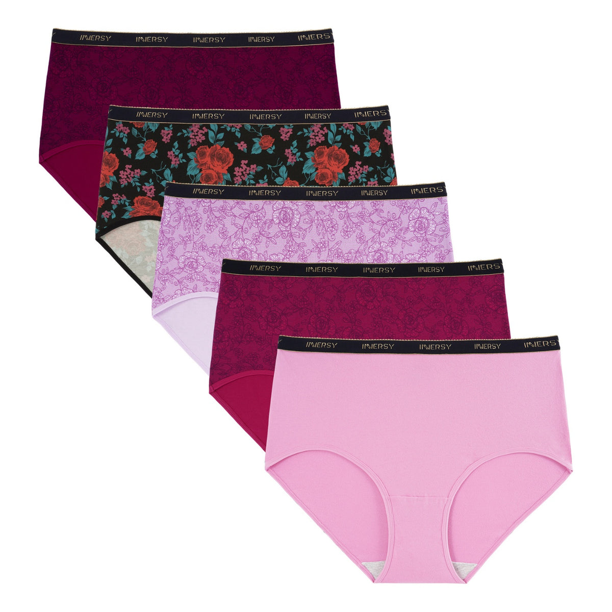 Women's Plus Size Briefs 5-Pack