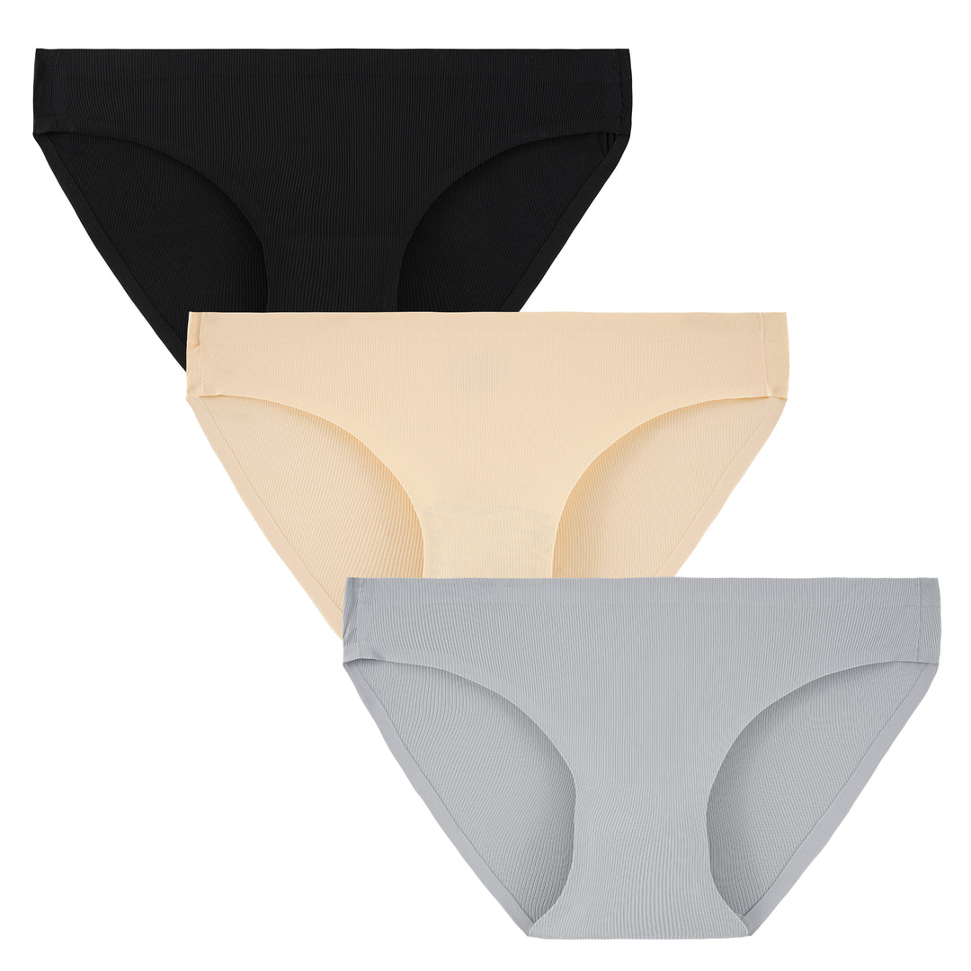 Women's Underwear Seamless Nylon Bikini Panties 3-Pack（Copy）