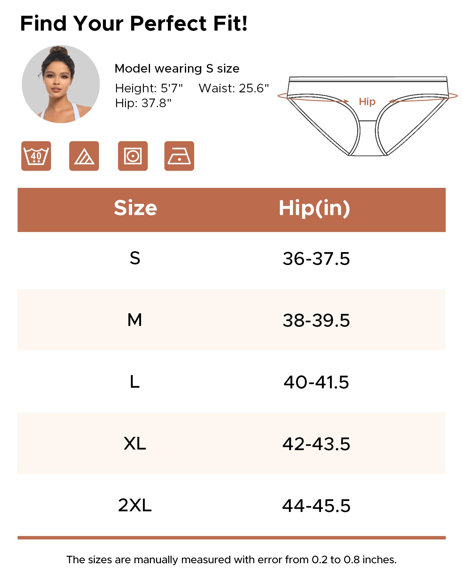 Women's Cotton Low Rise Hipster Panties 6-Pack