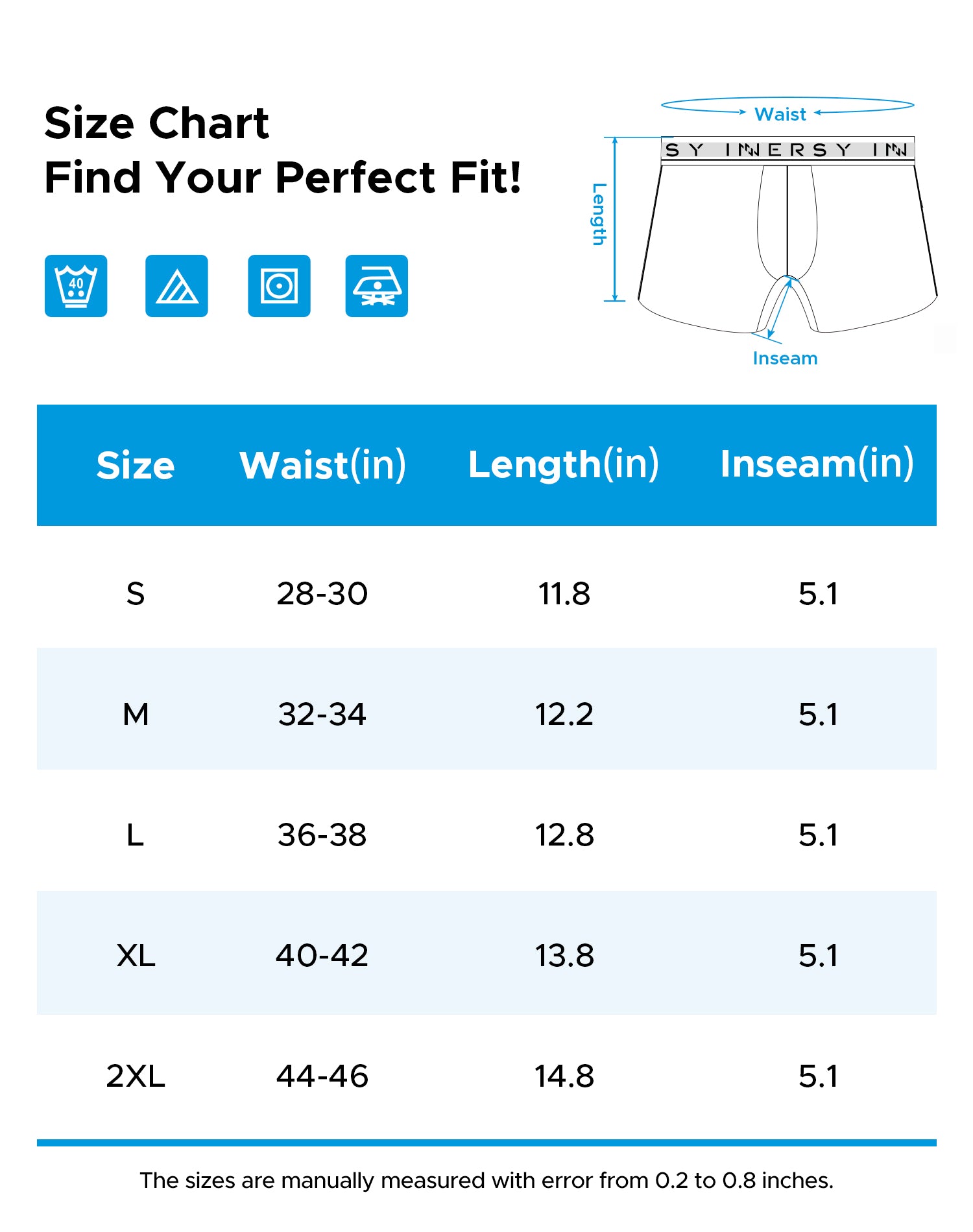 Men's Bamboo Viscose Boxer Briefs 4-Pack