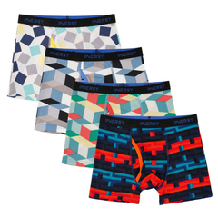 Boys Aged 6-18 Mesh Boxer Briefs 4-Pack