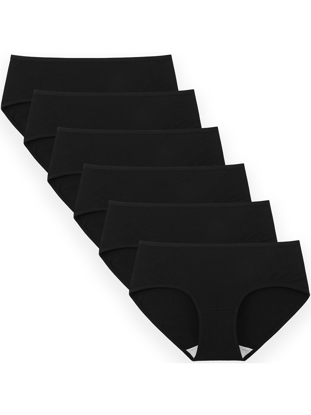 Plain Knoppers Women Hipster Cotton Black Panty Medium Size at Rs
