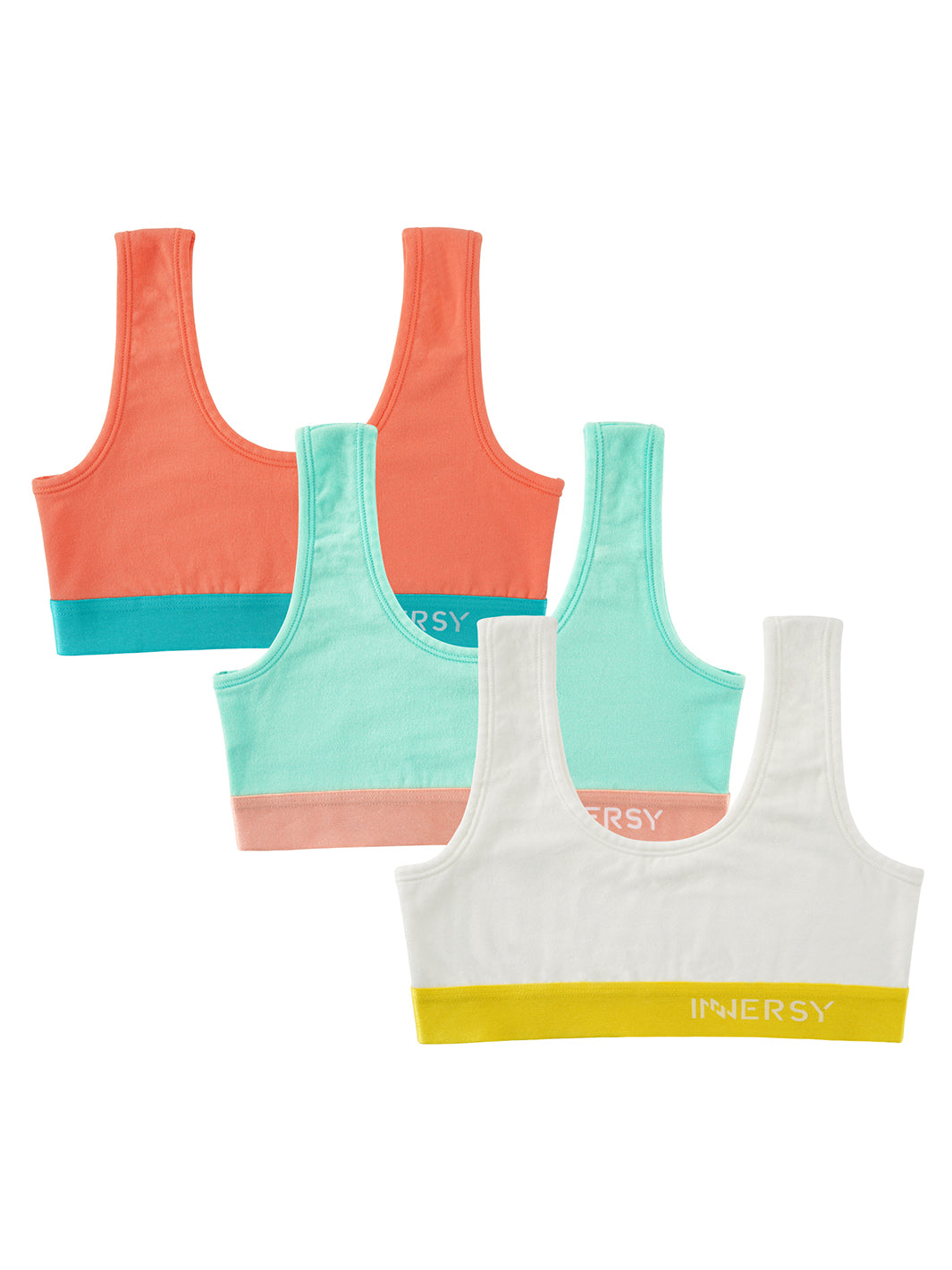 Girls Aged 6-16 Bras 3-Pack