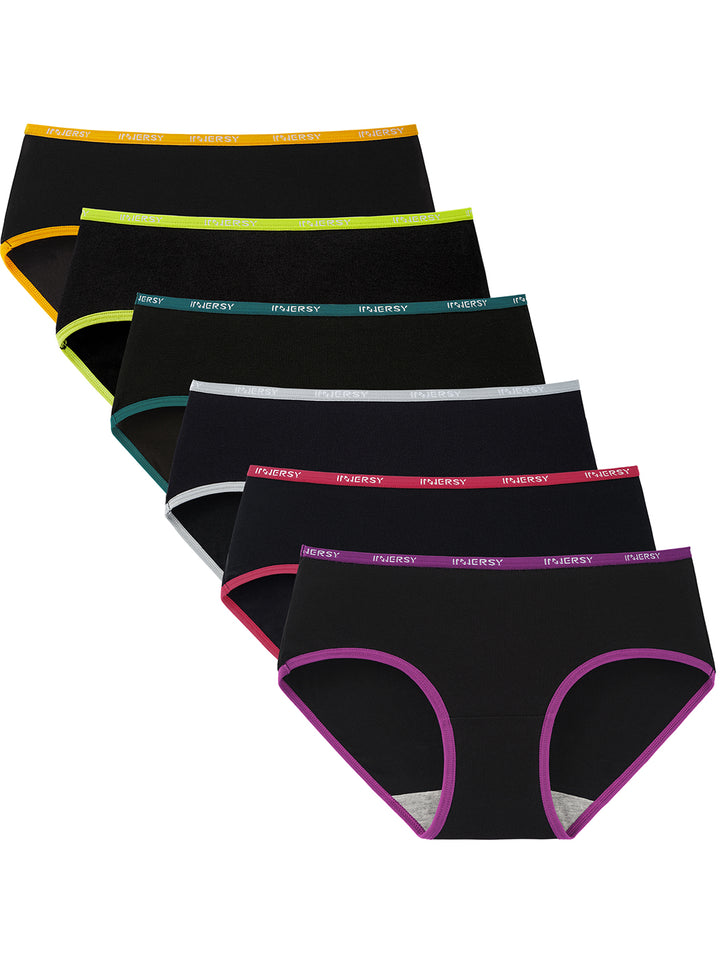 Women's Sporty Hipster Panties Multicolored 6-Pack