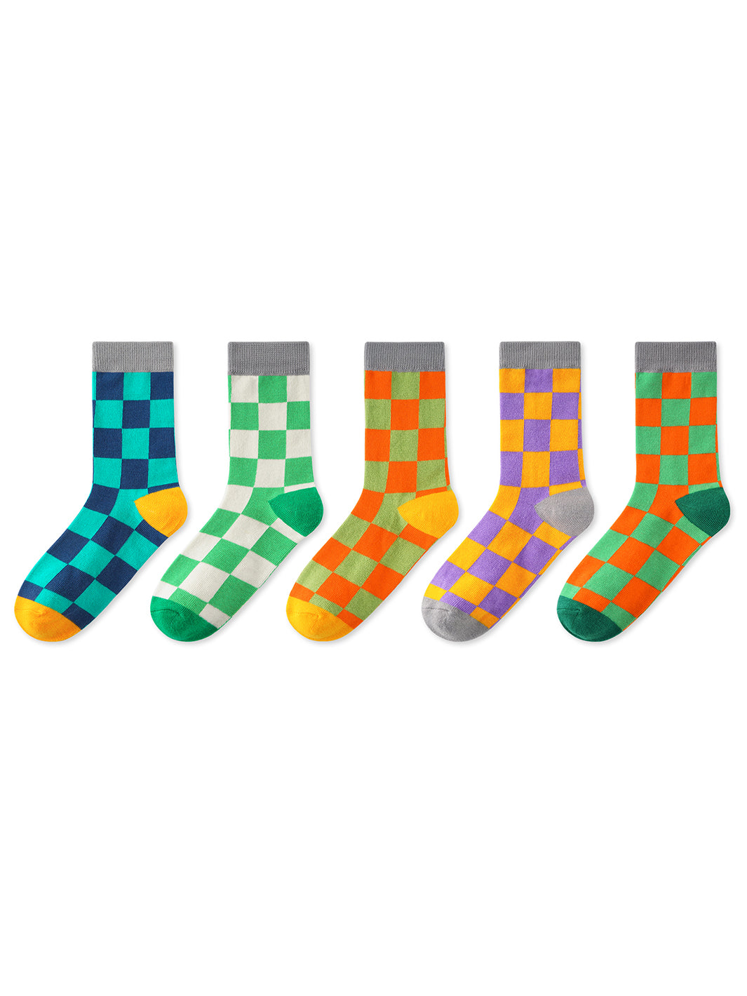 Kids Aged 4-14 Cotton Socks 5-Pair