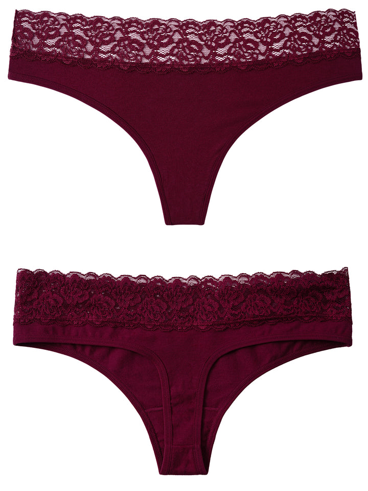 Women's Lace Thongs 6-Pack