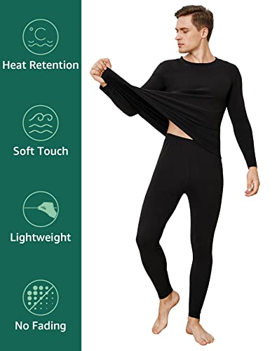 INNERSY Womens Thermal Underwear Set Stretch Base Layer Long Sleeves Winter  Warm Top & Pants (XS, Charcoal Gray)
