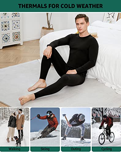 Innerwin 2Pcs Set Thermal Underwear USB Men Warmer Outfits Fleece