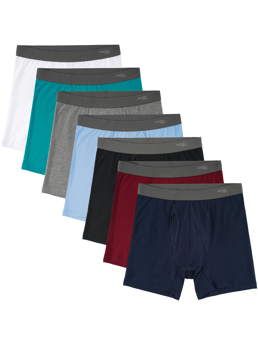 PUMIEY Mens Underwear Boxer Briefs Cotton (6-pack)