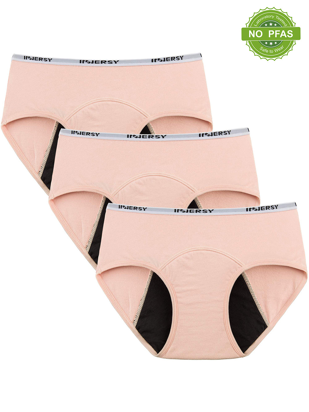  INNERSY Teen Girls Period Underwear Cotton First Starter Panties  Aged 10-16 Briefs 5 Pack(10-12 Years, 5 Black): Clothing, Shoes & Jewelry