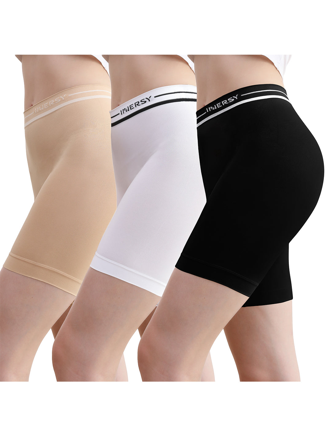 INNERSY Shorty Femme Coton Stretch Shortys Post Cesarienne Taille